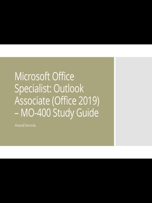 cover image of Microsoft Office Specialist